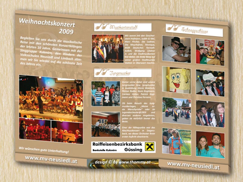 RedKlaxx MedienDesign | Folder 6seitig - 100x210mm | MV Neusiedl