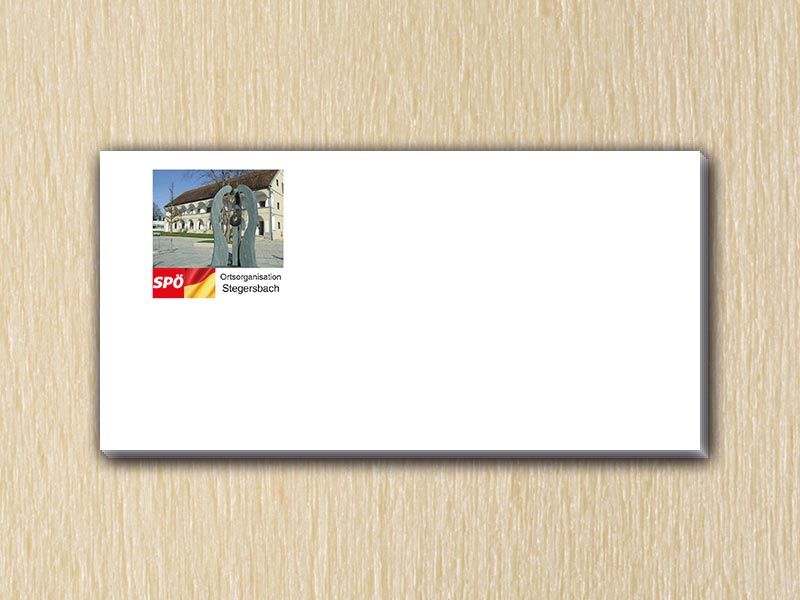 RedKlaxx MedienDesign | Kuvert C6/5 | SPÖ Stegersbach