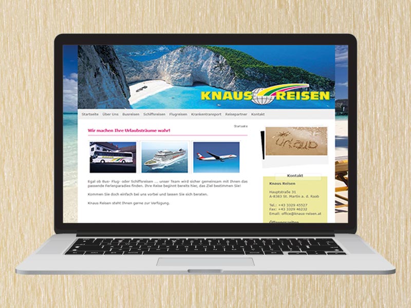 RedKlaxx Webdesign | Knaus Reisen