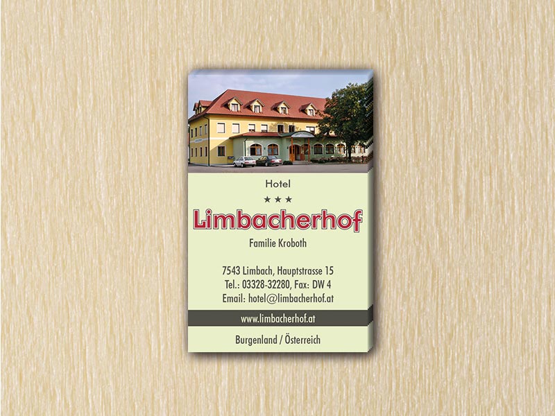 RedKlaxx MedienDesign | Visitenkarte einseitig | Limbacherhof Kroboth