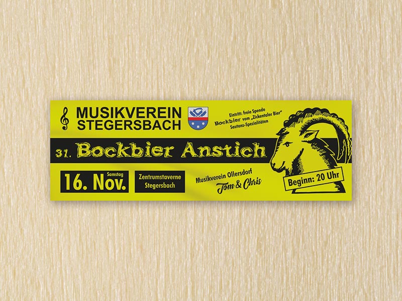 RedKlaxx MedienDesign | Transparent 300 x 100 cm | MV Stegersbach - Bockbieranstich